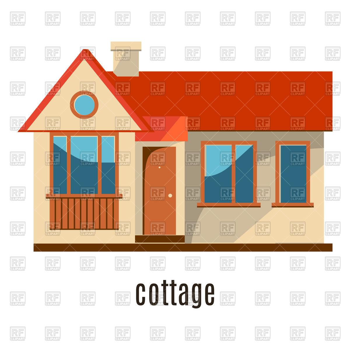 1200x1200 Cottage Icon Isolated On White Background Vector Image