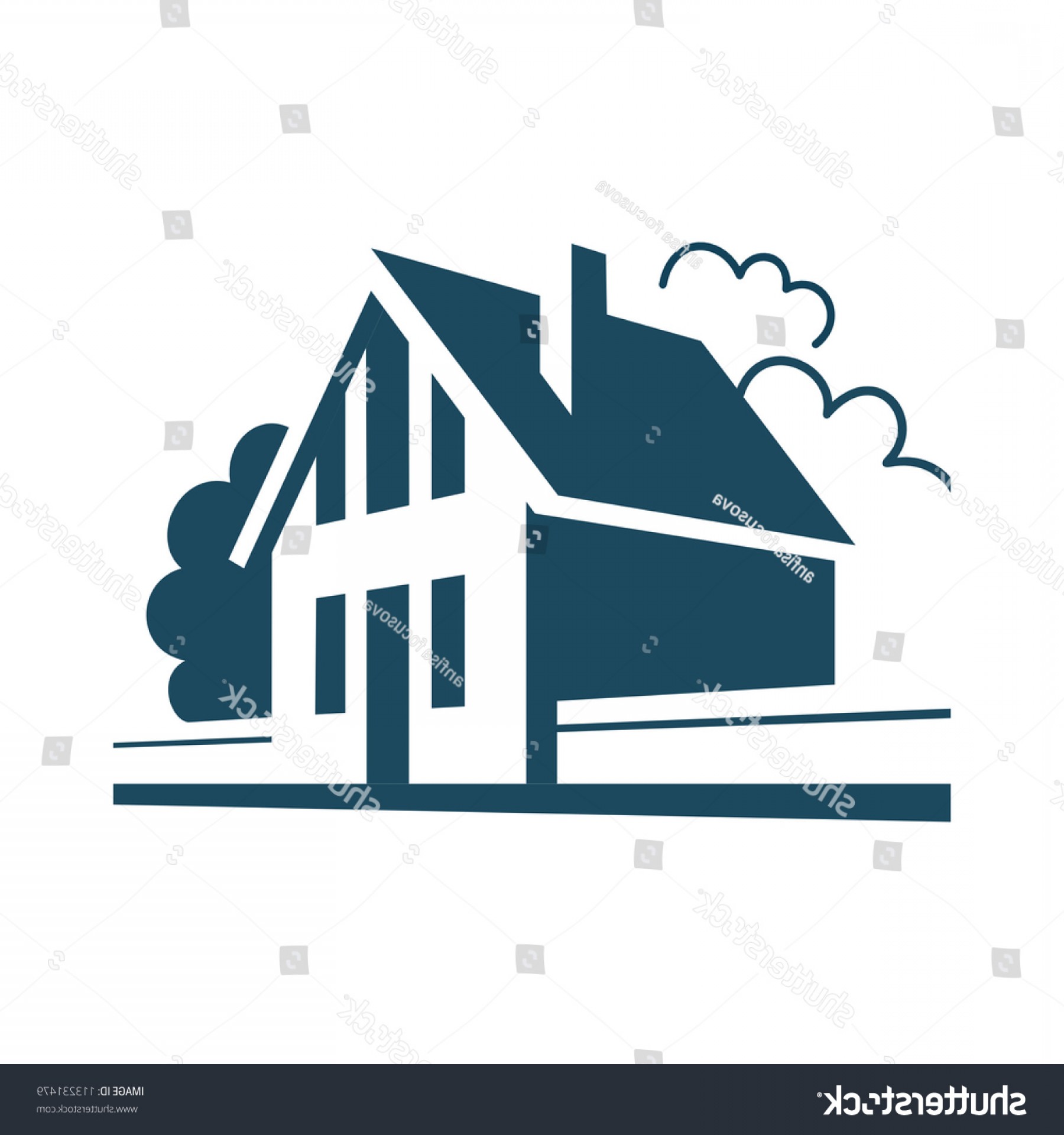 1800x1920 Vector House Simple Stylized Icon Cottage Soidergi