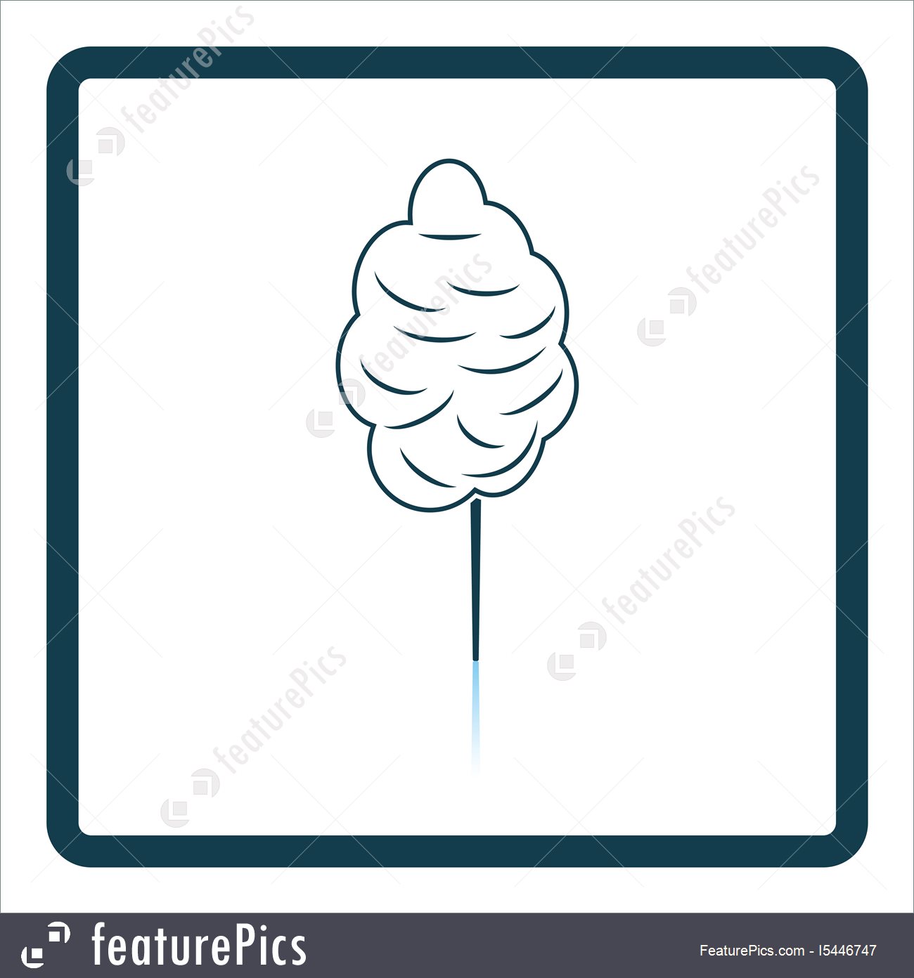 1300x1392 Illustration Of Cotton Candy Icon