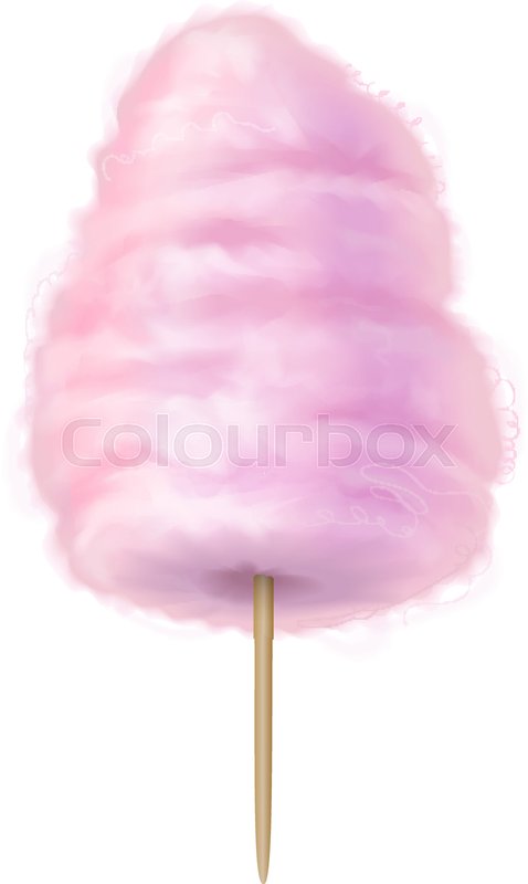 478x800 Pink Cotton Candy Icon Realistic Stock Vector Colourbox