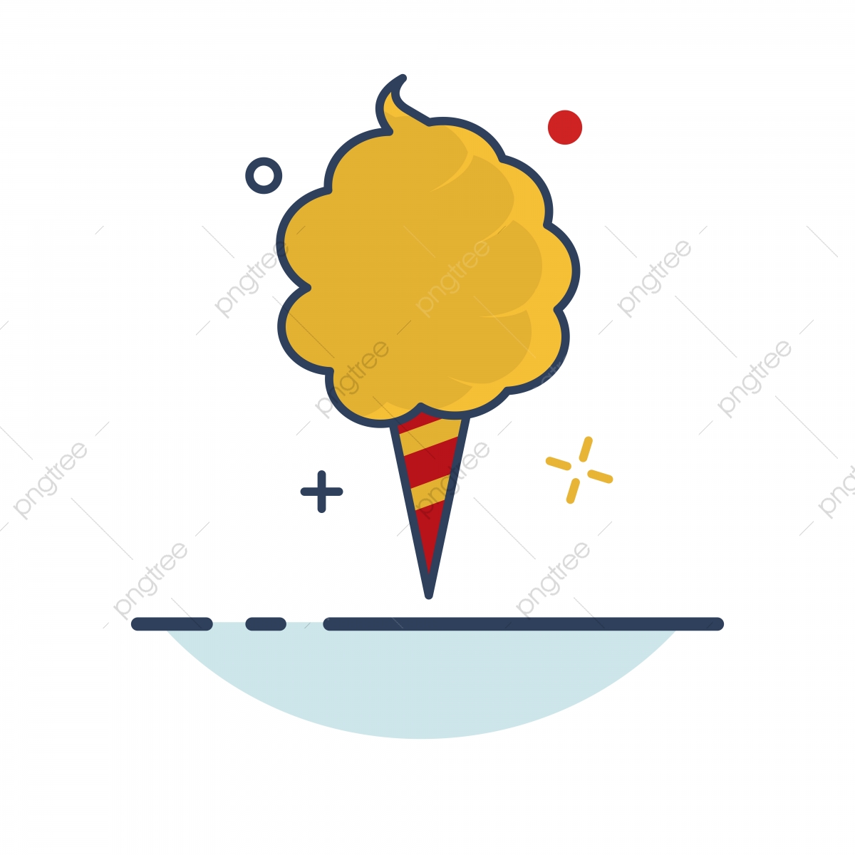 1200x1200 Carnival Icon Cotton Candy Icon With Outline Filled Style