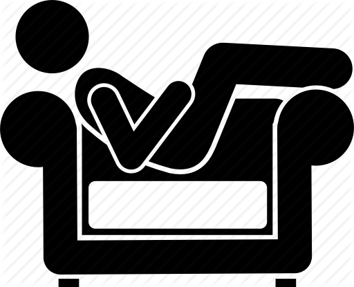 512x415 Couch, Lounge, Man, Resting, Sitting, Sleeping, Sofa Icon