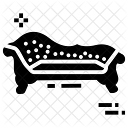 256x256 Couch Icon Of Glyph Style