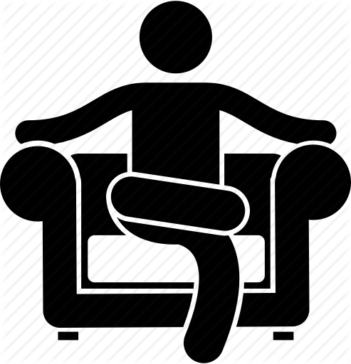 493x512 Chair, Couch, Lounge, Man, People, Sitting, Sofa Icon
