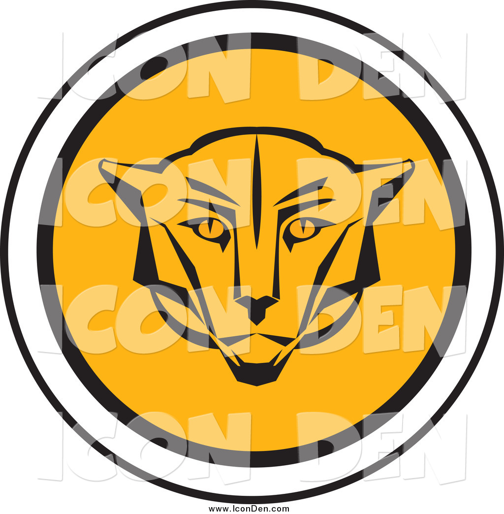 1024x1044 Clip Art Of A Round Cougar Head Icon