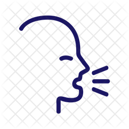 256x256 Cough Icon Of Colored Outline Style