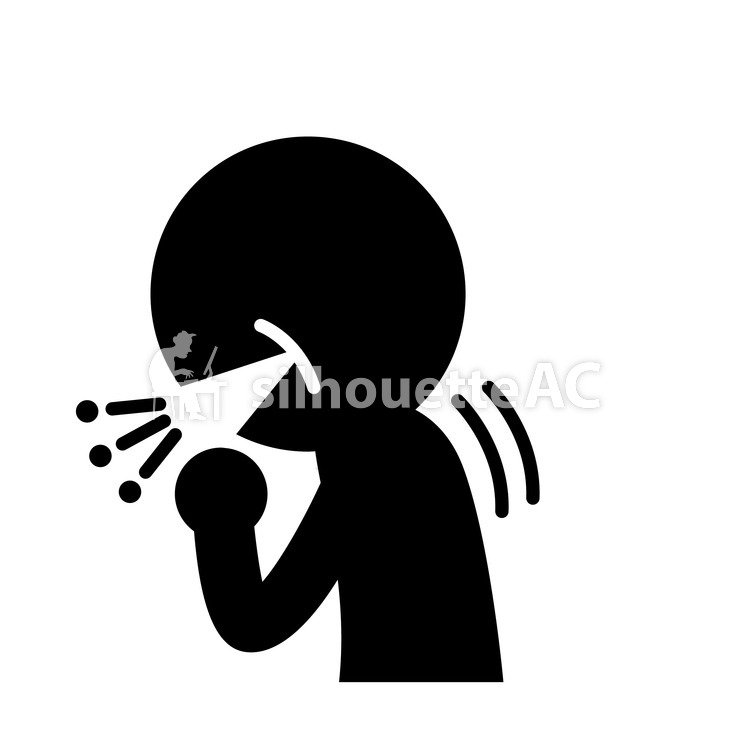 750x750 Free Silhouette Vector Cough Icon Goo