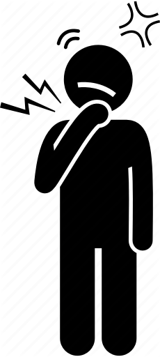 230x512 Child, Cough, Coughing, Ill, Painful, Sick, Sore Throat Icon