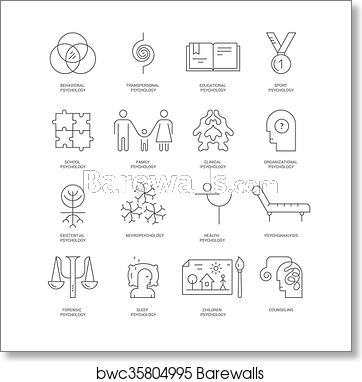 362x382 Counseling Icon Collection, Art Print Barewalls Posters Prints