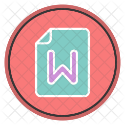 Word, Count, File, Document Icon Of Colored Outline Style 256x256 Word, Count, File, Document Icon Of Colored Outline Style