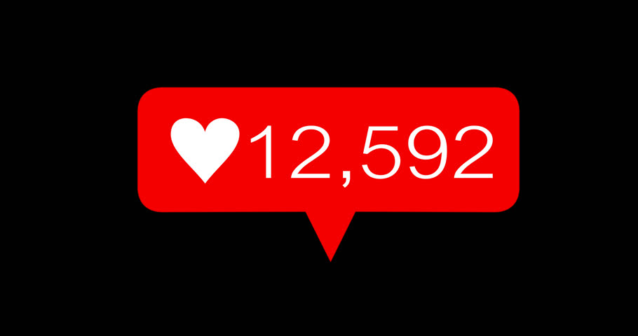 Animation Count Number Love Red Stock Footage Video 910x480 Animation Count Number Love Red Stock Footage Video