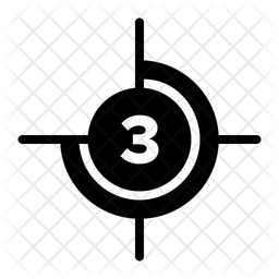 256x256 Countdown Icon Of Glyph Style