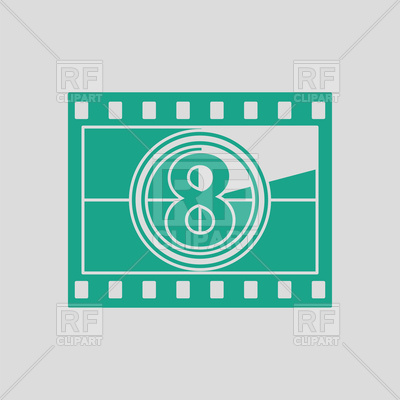 400x400 Movie Frame With Countdown Icon Vector Image Of Icons And Emblems