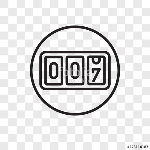 500x500 Counter Icons Isolated On Transparent Background Modern