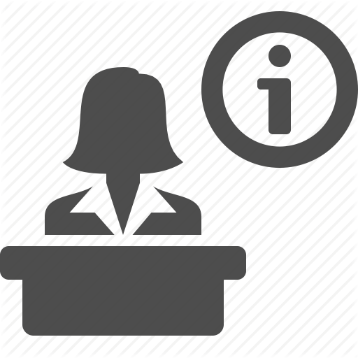 512x512 Check In, Counter, Info, Information, Reception, Woman Icon