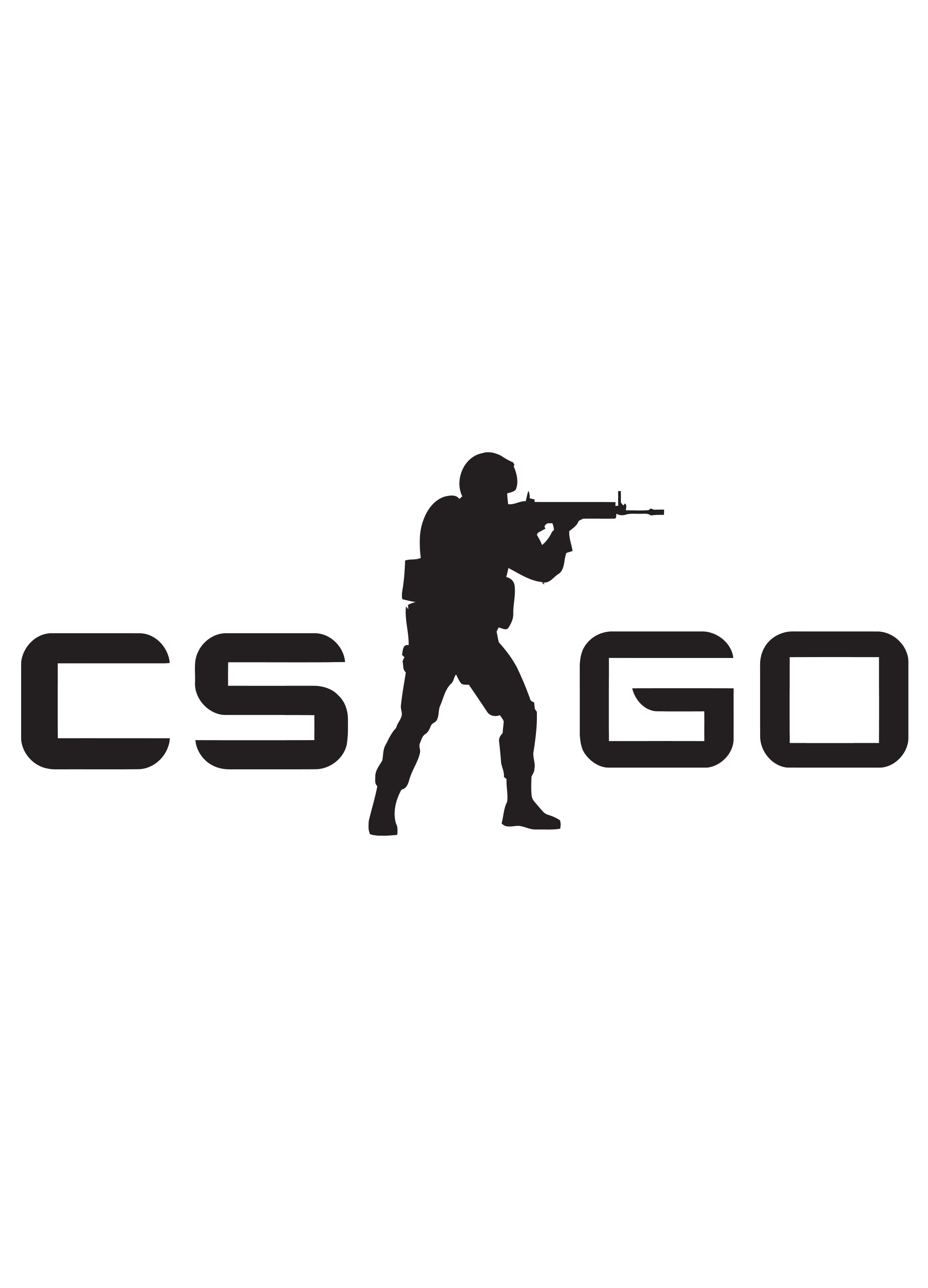 2057x2856 Download Free Stencil Silhouette Global Offensive Counterstrike