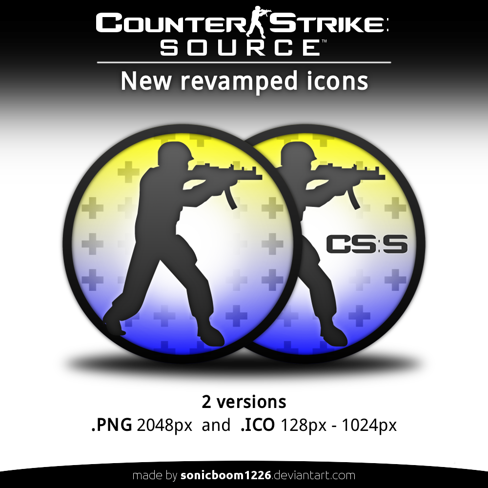 Counter Strike Source New Revamped Icons 1000x1000 Counter Strike Source New Revamped Icons