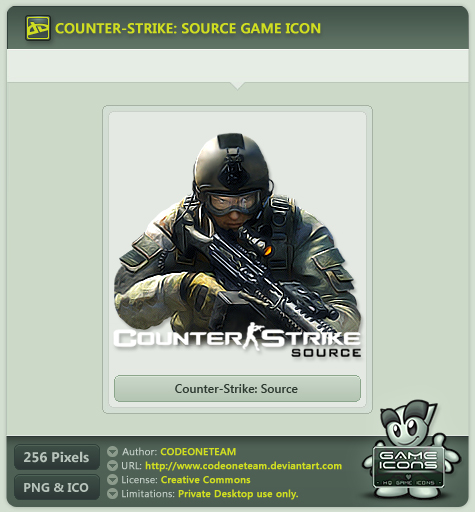 Counter Strike Source Icon 475x512 Counter Strike Source Icon