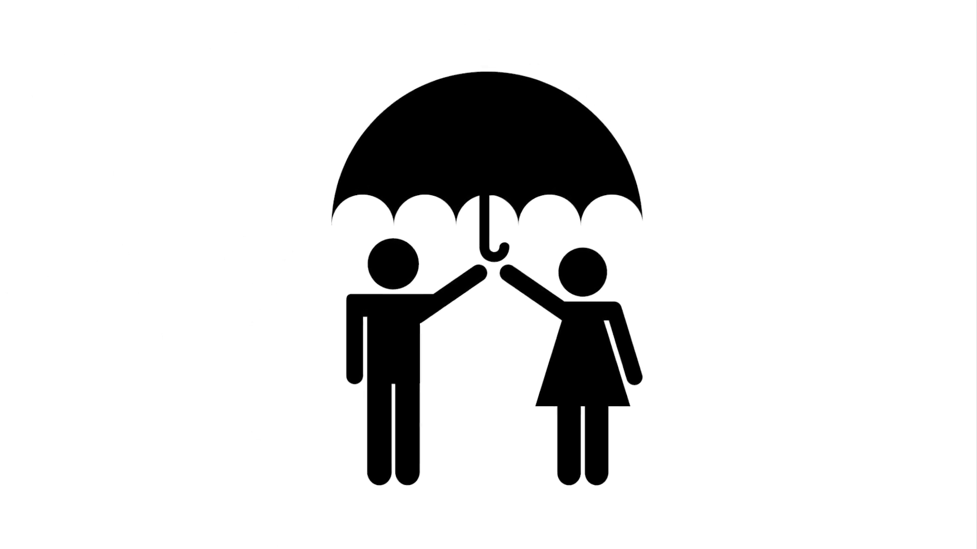 1920x1080 Couple Icon Design, Video Animation Stock Video Footage