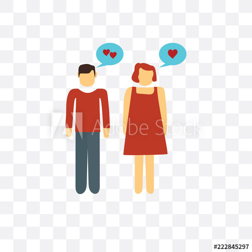500x500 Couple Icon Isolated On Transparent Background Simple
