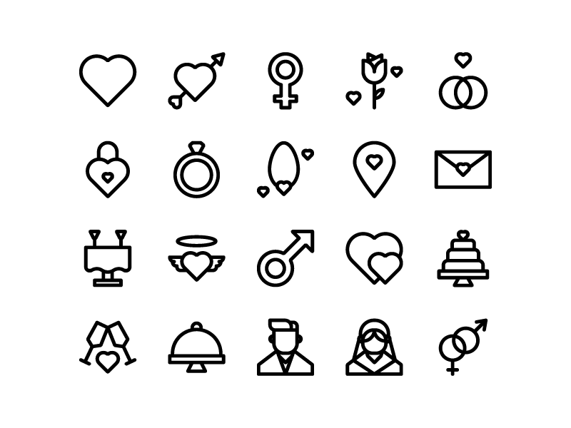 800x600 Couple Icon Set