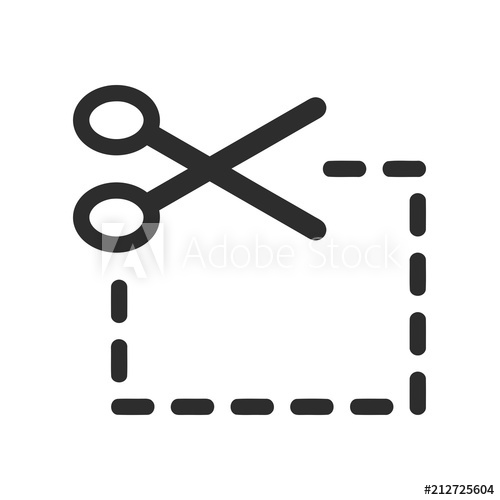 500x500 Coupon Icon Scissor Symbol Coupon Cutting Sign