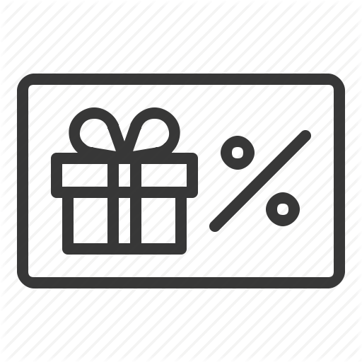 512x512 Box, Card, Coupon, Discount, Gift, Present, Voucher Icon