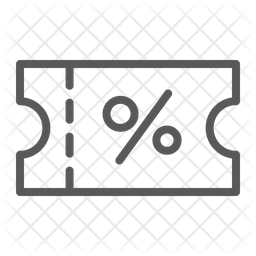 256x256 Coupon Icon Of Line Style