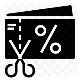 256x256 Discount Coupon Icon Of Glyph Style