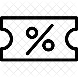 256x256 Discount Coupon Icon Of Line Style