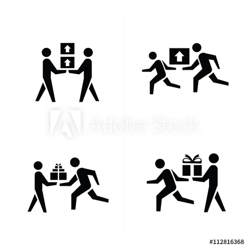 500x500 Man Courier Icon