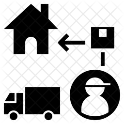 256x256 Courier Icon Of Glyph Style