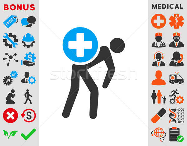 600x468 Medication Courier Icon Stock Photo Victor Ivlichev
