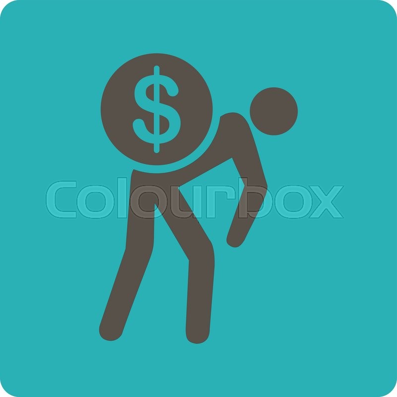 800x800 Money Courier Icon Vector Style Is Stock Vector Colourbox