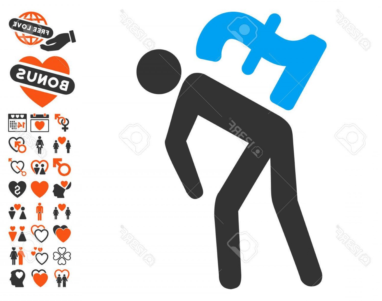 1560x1228 Photostock Vector Pound Money Courier Icon With Bonus Valentine