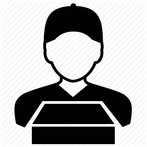 512x512 Courier, Man, Pizza Icon