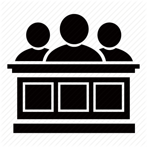 512x512 Court, Courthouse, Judge, Jurors, Jury, Panel, Trial Icon