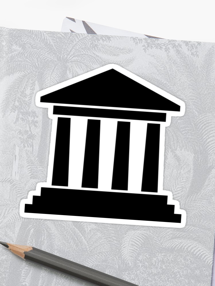 750x1000 Courthouse Icon Clipart Sticker