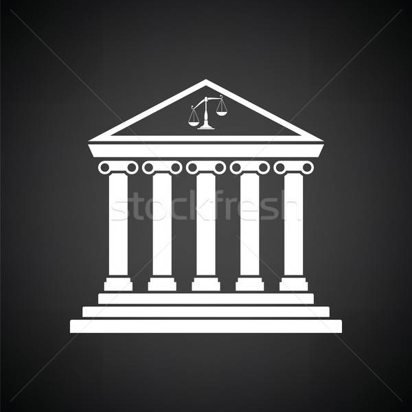 600x600 Courthouse Icon Vector Illustration Pavel Konovalov