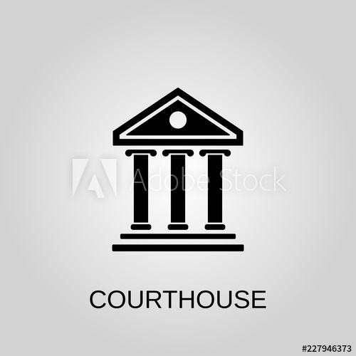 Courthouse Icon at Vectorified.com | Collection of Courthouse Icon free ...