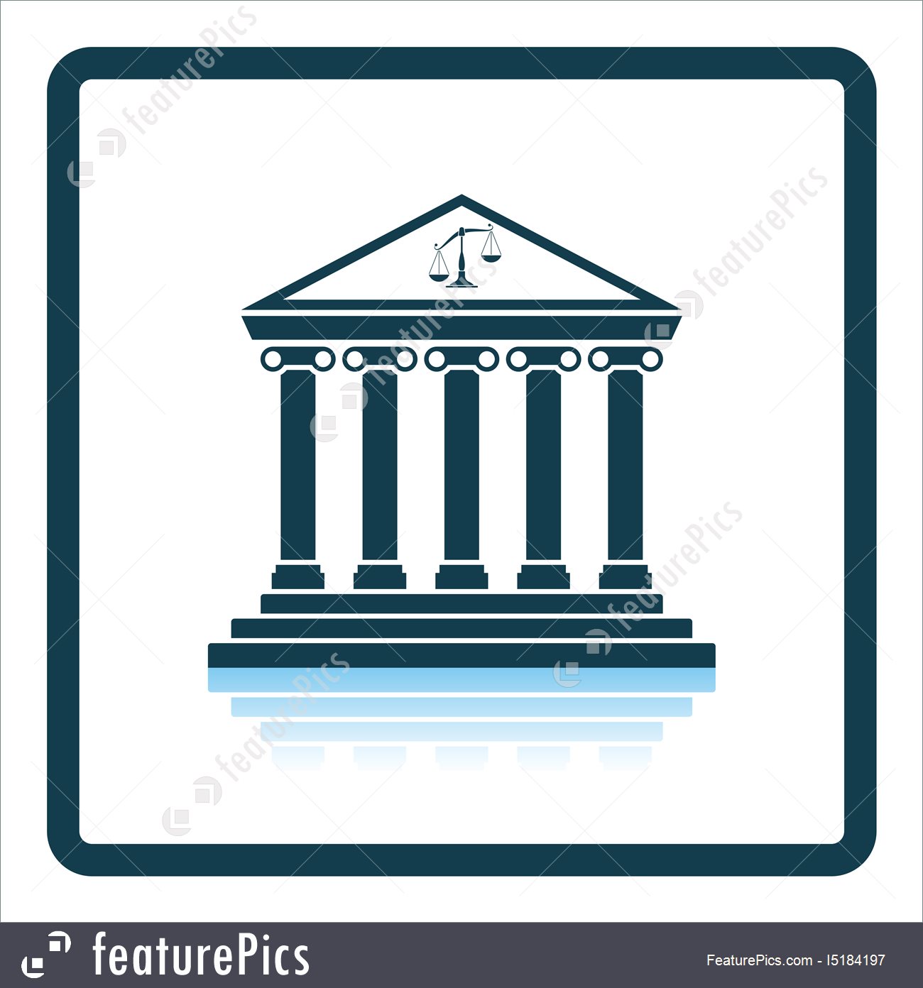 1300x1392 Illustration Of Courthouse Icon