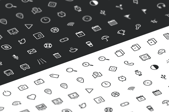 580x386 Check Out Outline Icon Set