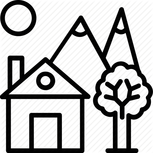 512x512 Country House, Farmhouse, House Courtyard, Rural House, Village