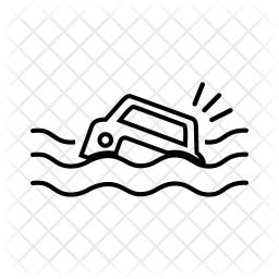 256x256 Flood Coverage Icon Of Line Style