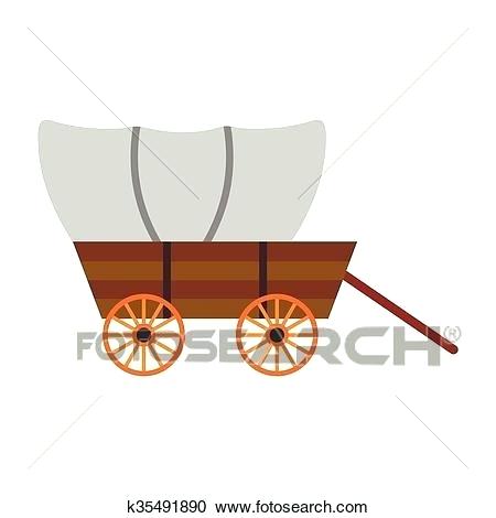450x470 Pioneer Wagon Clipart