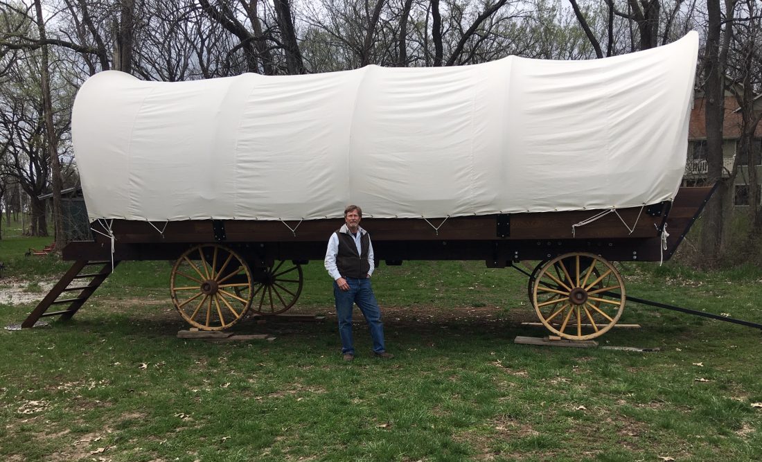 1100x667 Area Couple Creating Covered Wagons For Unique Glamping Experience