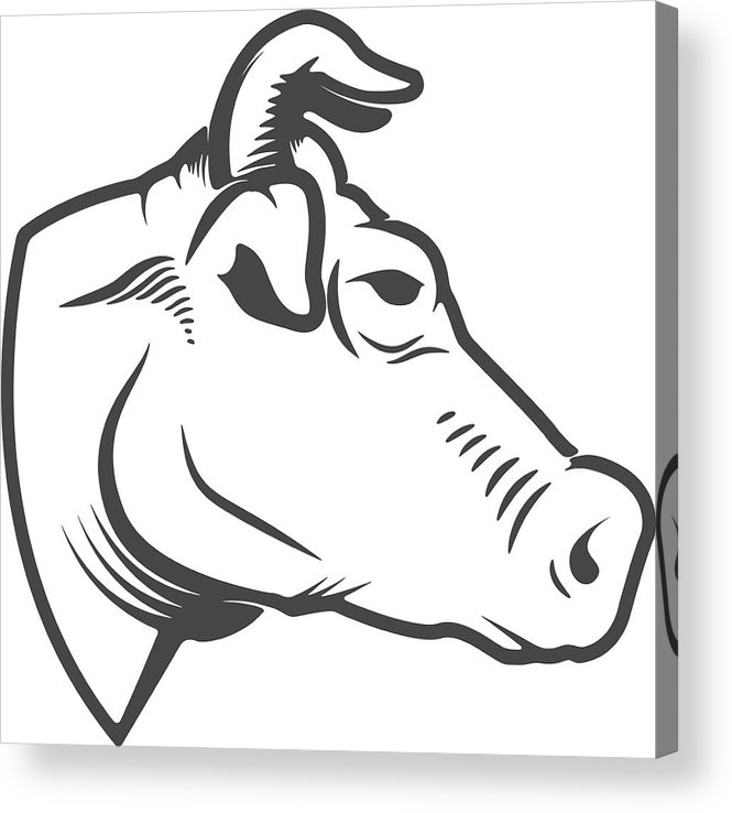 665x738 Cow Head Icon Isolated On White Background Design Elements