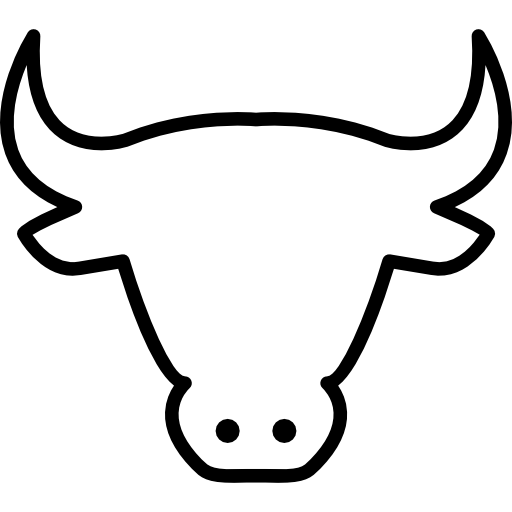 512x512 Cow Head Outline Icons Free Download