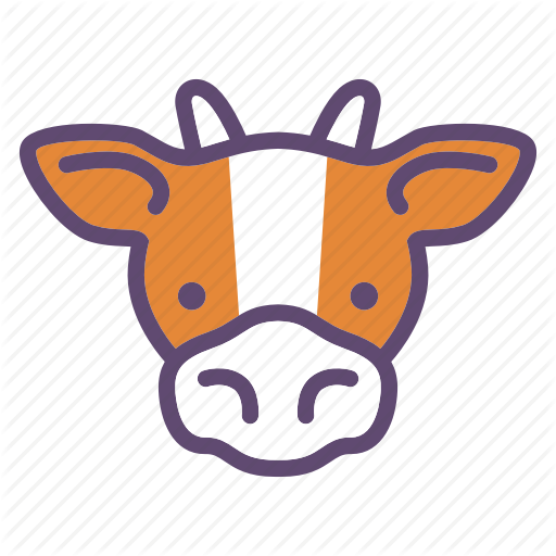 512x512 Animal, Cattle, Cow, Farm, Head Icon