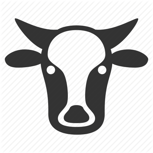 512x512 Beef, Bull, Cattle, Cow Head, Livestock, Neat, Ox Icon